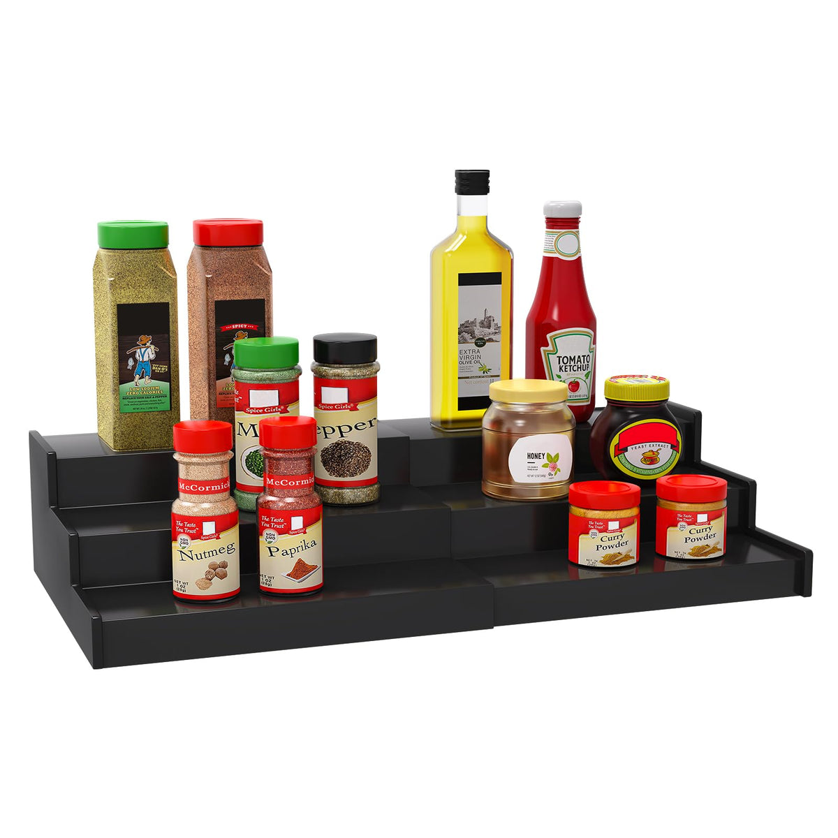 Lenwi Spice Rack Organizer for Cabinet, 3 Tier Expan - Image 1
