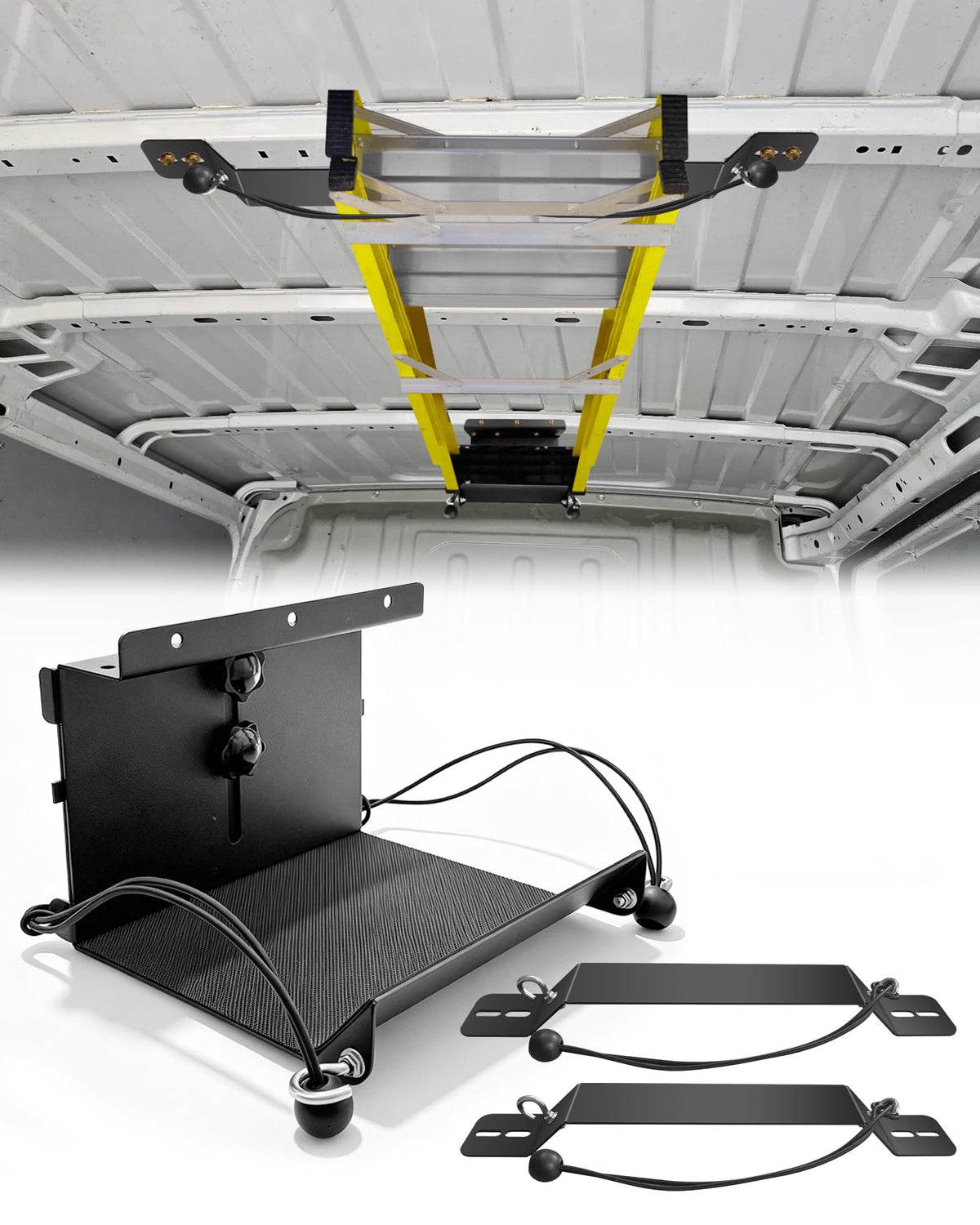 Universal Van Interior Ladder Storage Holder | Garage Storage - Image 1