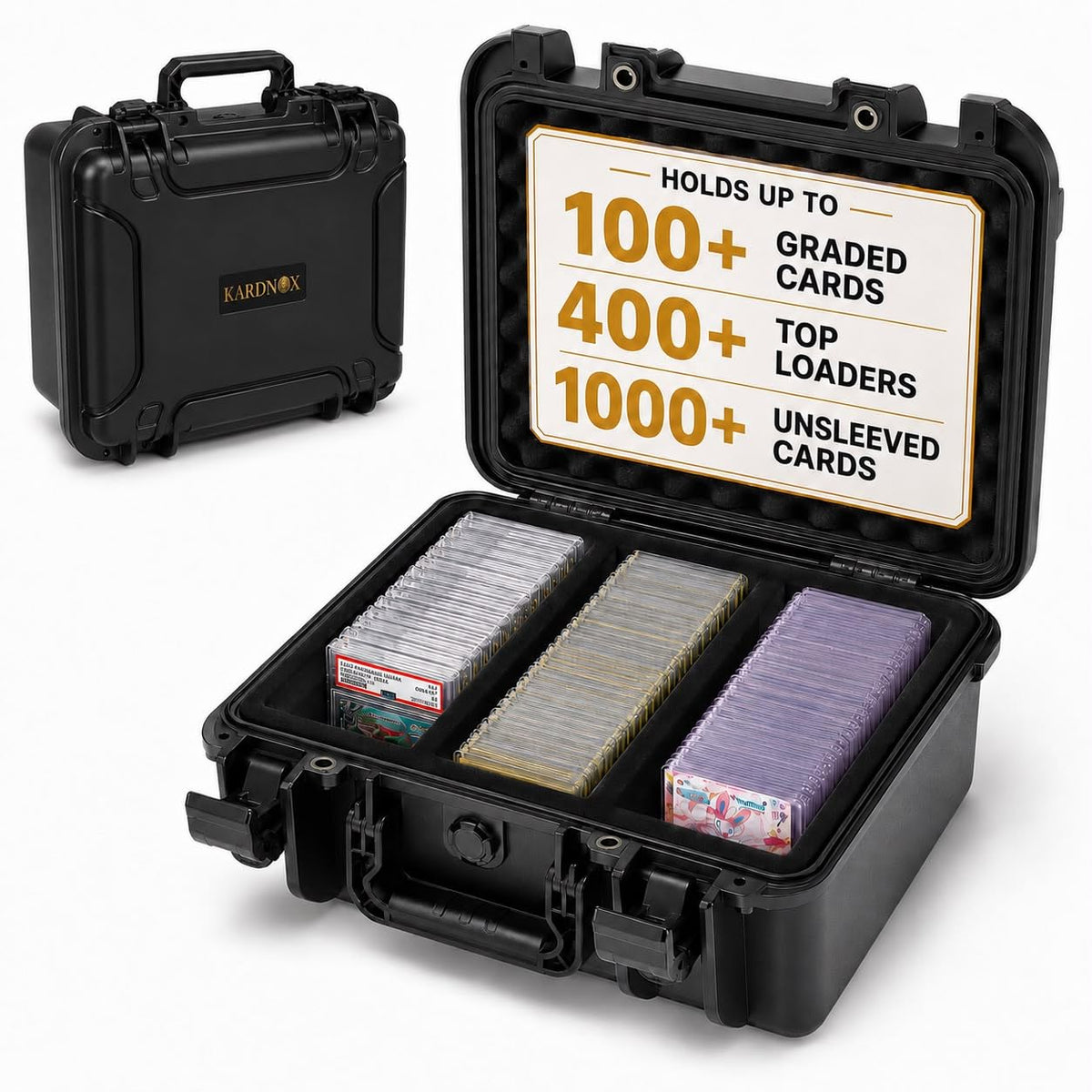 Graded Card Case & Toploader Storage Box - Holds 100 PSA Slabs - Image 1