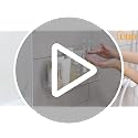 UDD Acrylic Clear Shower Caddy Adhesive Shelf, 2pc Plastic Shower - Image 8