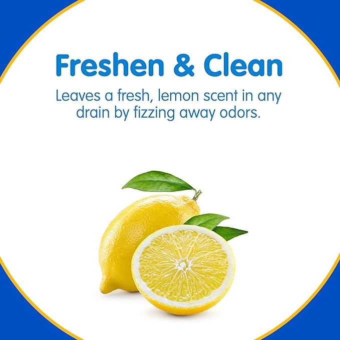 COMPAC HOME Plink Sink Drain Cleaner and Deodorizer, Air Fresheners for Garbage Disposal, Lemon Scented, Home Accessory Cleaning Products for Kitchen and Clogged Drain, 6 Count (Pack of 8), 48 Tablets