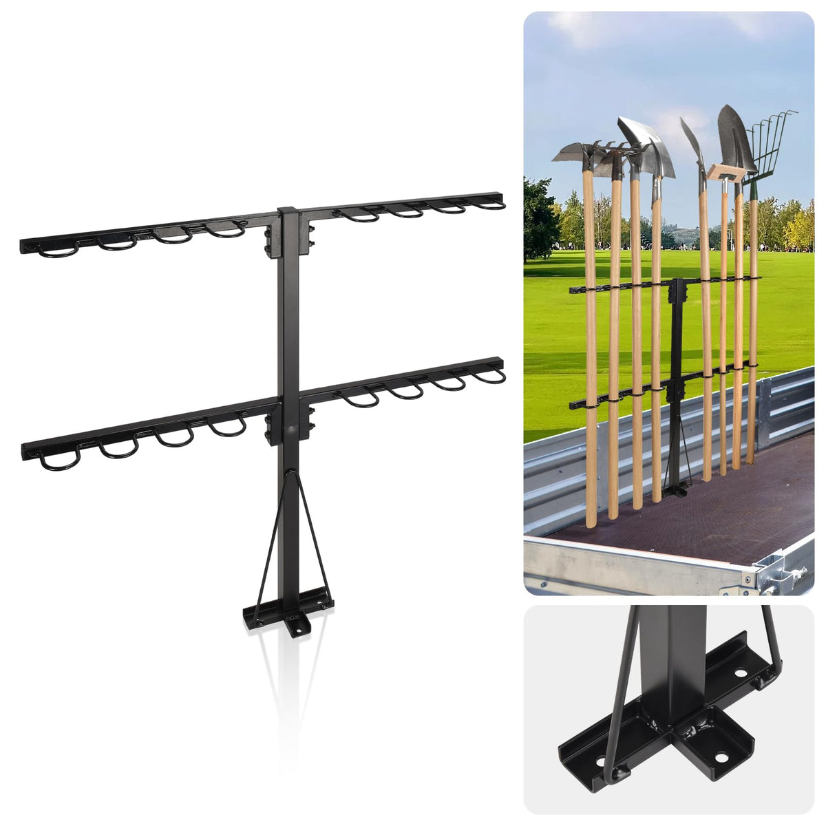 Upgraded Utility Trailer Accessories Trailer Tool Rack - Image 1