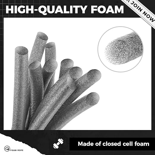 1.25 Inch x 50 ft Foam Backer Rod for Gaps Joints Concrete Crack Filler Caulk Saver Bulk Foam Backing Rod Concrete Filler Rope for Weather Stripping Door Seal (Gray)