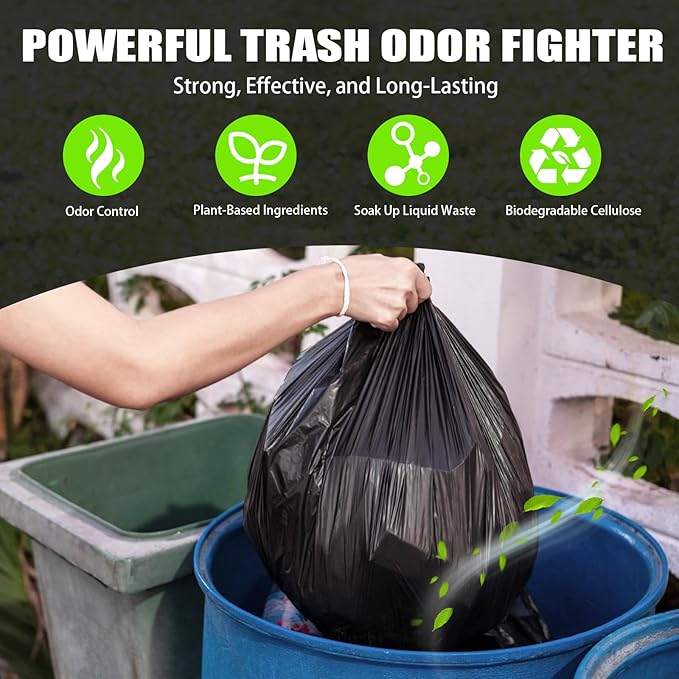 1.5 lbs Trash Can Deodorizer & Absorber – Outdoor Garbage Bin Odor Eliminator for Dumpster, Trash Barrel & Recycling Can, Long-Lasting Fresh Clean Scent