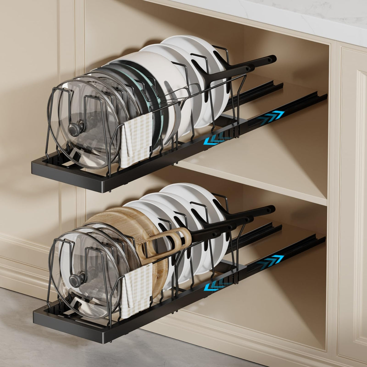 Magheo 2 Pack Pots and Pans Organizer Under Cabinet, | All Products - Image 1