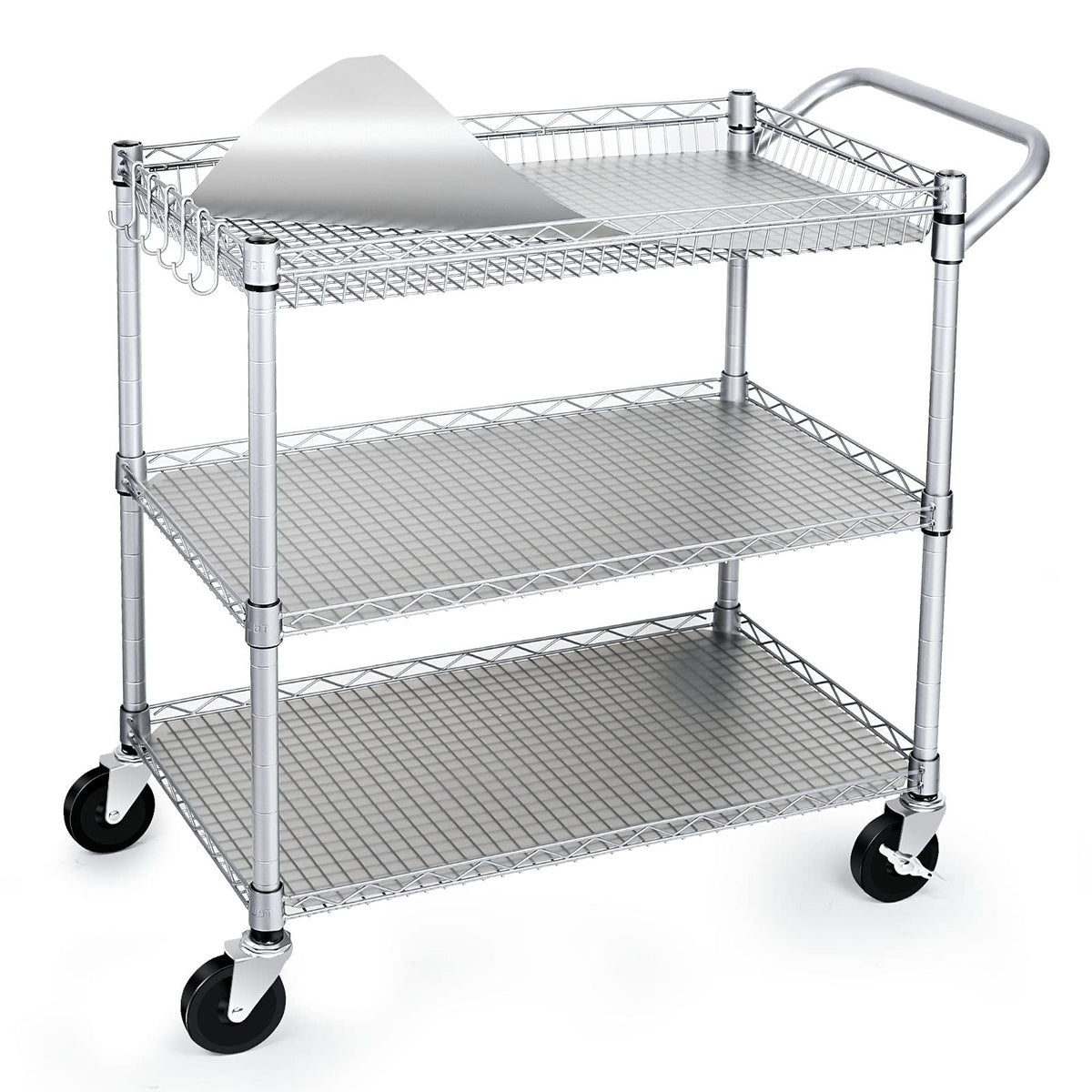 WDT 990Lbs Capacity Heavy Duty Rolling Utility Cart, NSF Rolling - Image 1
