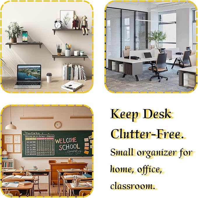Small Drawer Organizer for Desk, 7.1" x 3.8" x 4.6" Mini Desktop Drawer Organizer with 9 Clear Drawers, Compact Craft & Office Supplies Organizer for Home School (White)