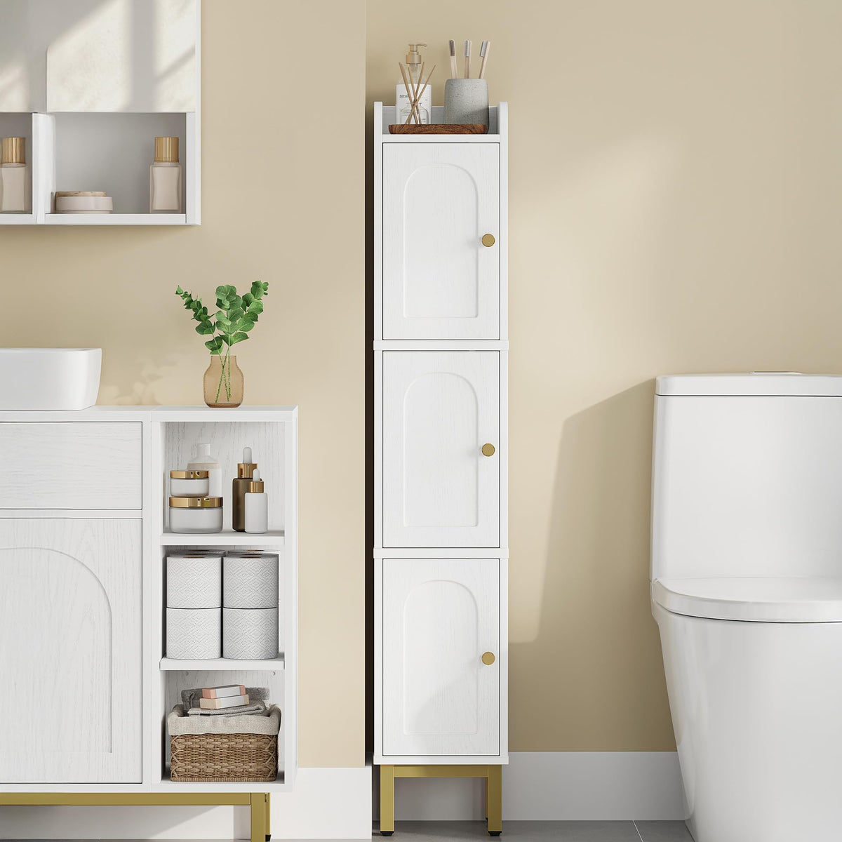 Hzuaneri Slim Bathroom Storage Cabinet, Narrow Bathroom - Image 1