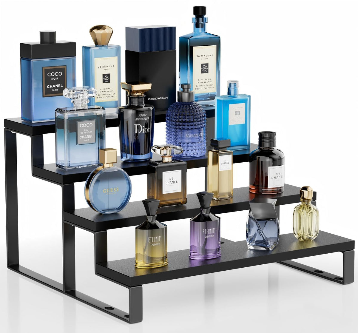 Wood Cologne Organizer for Men,12 Inch 4 Tier Cologn | All Products - Image 1