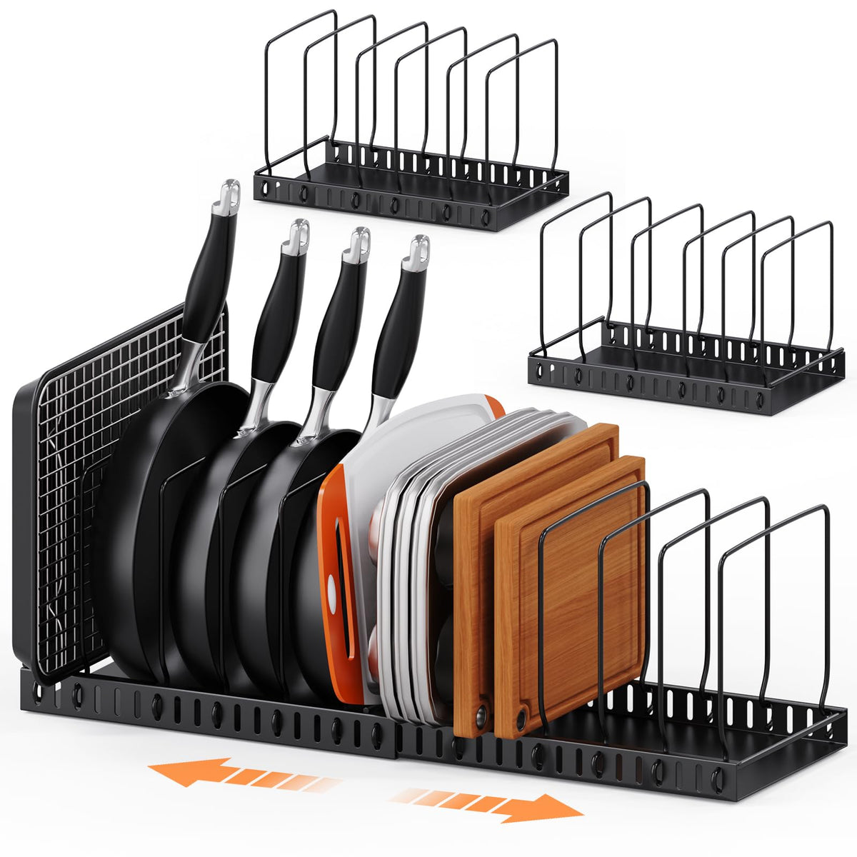 Cutting Board and Baking Sheet Organizer for Cabinet - Image 1