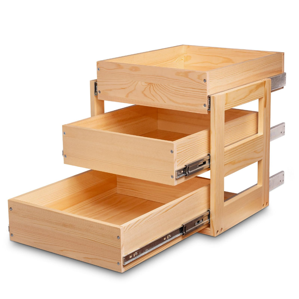 Pull Out Cabinet Organizer 17''W×21''D×19''H Slide Out Drawer - Image 1