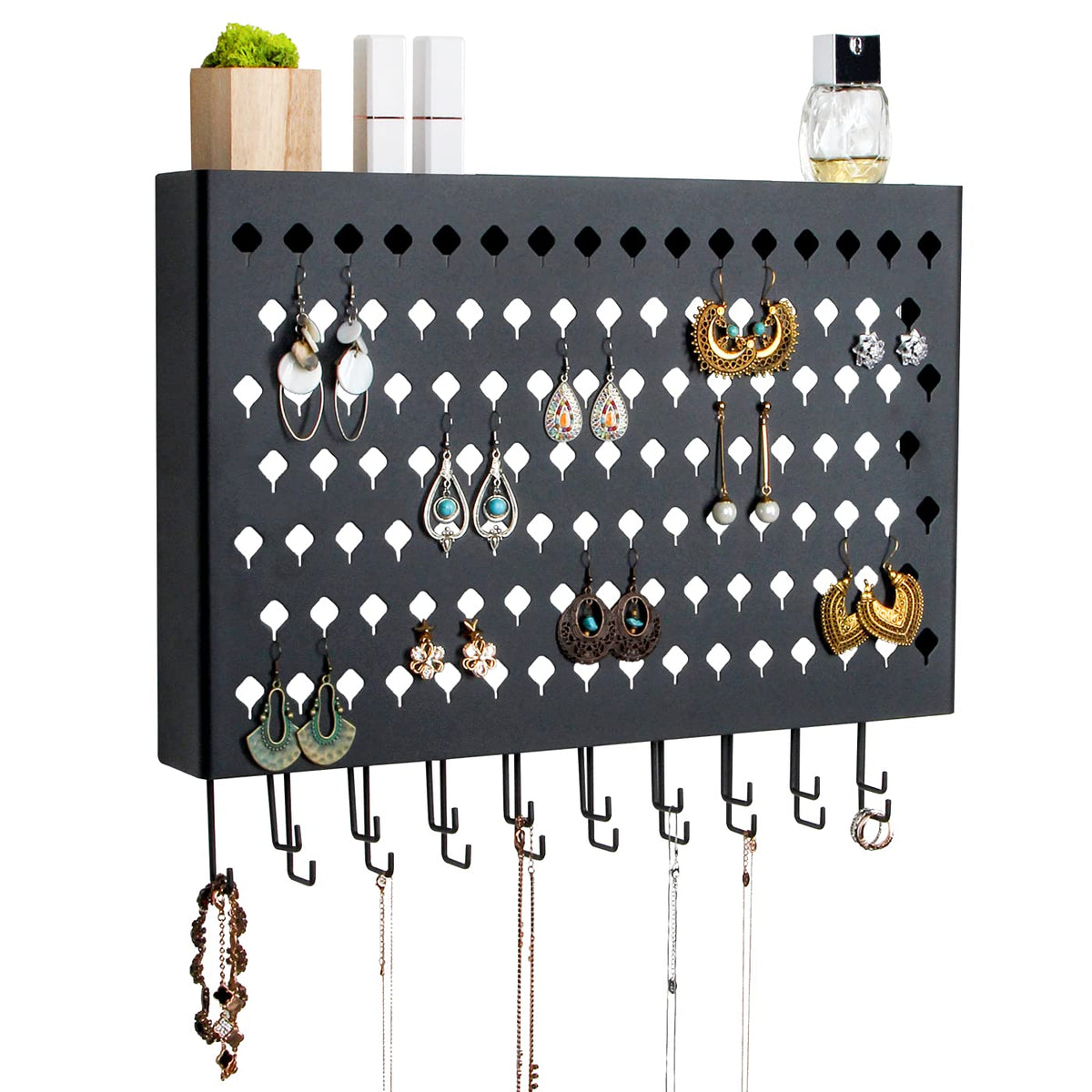 JackCubeDesign Wall Mounted Jewelry Organizer, Earring - Image 1
