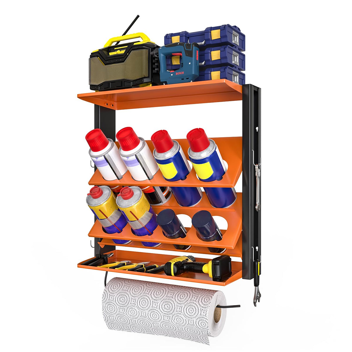 Spray Bottle Holder Wall-Mounted, Aerosol Spray Can Holder - Image 1