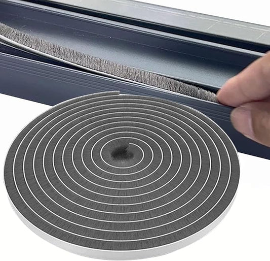 33 Ft Weather Stripping Door Seal Tape,Window Noise Blocker,Noise Blocker for Room,Self-Adhesive Soundproof Foam Insulation,Gray