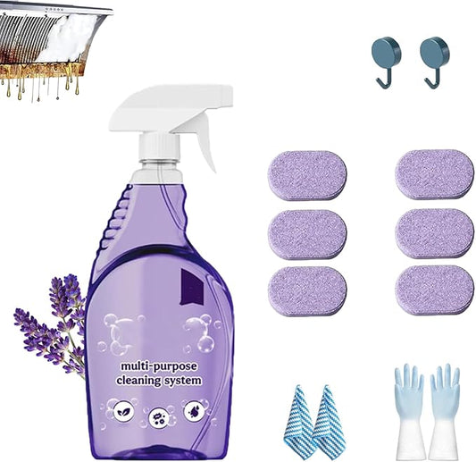 Clean Spray Cleaner for Ovens, Spray Oven Cleaner, Multi-Surface Cleaners with Concentrated Cleaning Tablets, Multi Purpose Cleaning for Ovens, for Kitchen,Bathroom