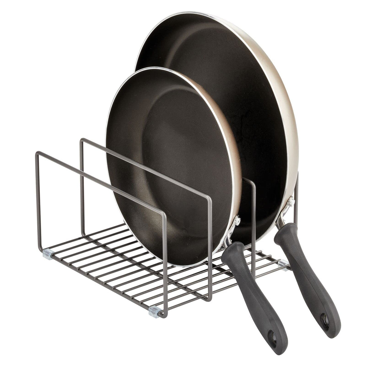 mDesign Metal Pan Organizer for Kitchen Cabinet, Counter - Image 1
