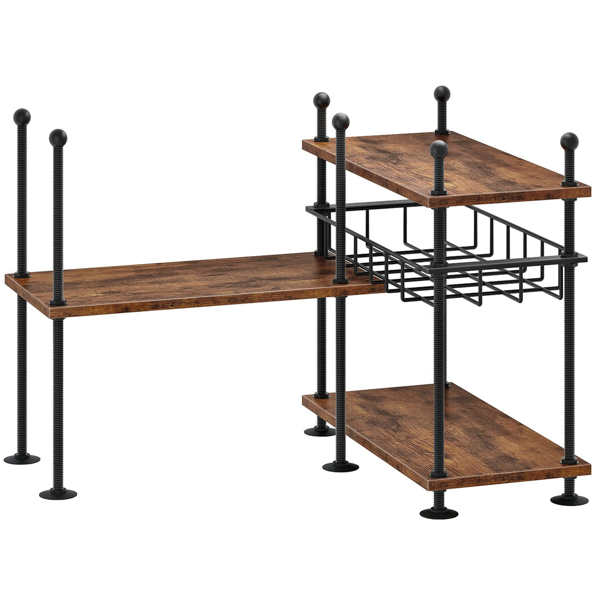 HOOBRO Kitchen Countertop Organizer, 4-Tier Adjustable Kitchen - Image 1