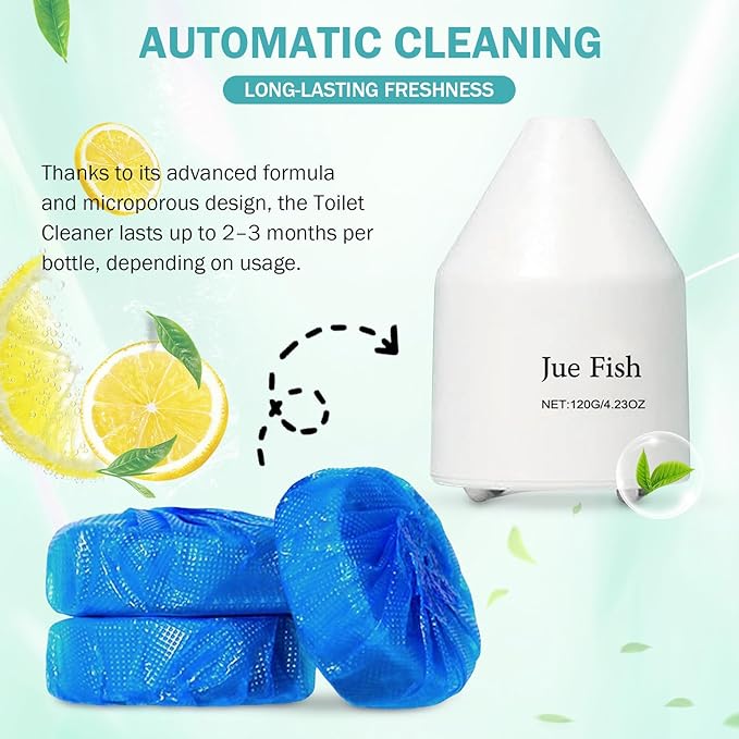 2026 New Clean Toilet Cleaner,Household Cleaning Solution,Toilets Bowl Cleaning, Long-Lasting Fresh Scent, Automatic Refreshes Toilets, Long-Lasting Bowl Cleaner Fresh Scent