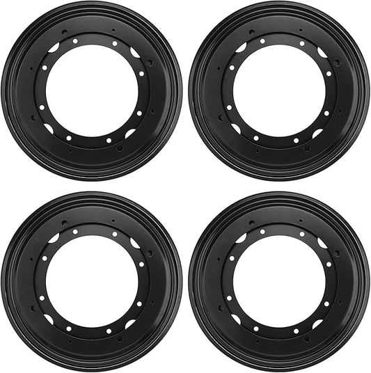 4 PCS 9 Inch Black Lazy Susan Turntable Bearing Plate, Easy Installation, Solid Metal Construction, for Home and Industrial