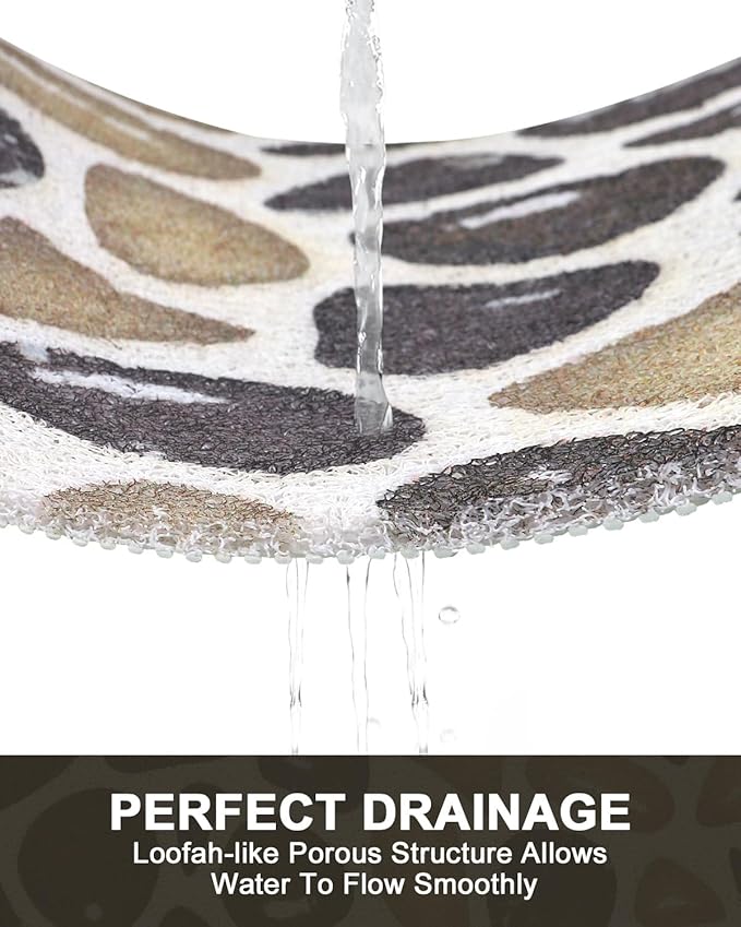 Shower Mat Non Slip: Anti Slip Shower Mats for Inside Shower, Soft PVC Loofah Shower Floor Mat, Extra Large Bath Mat for Shower, Tub, Bathroom, Floor, Kitchen, Home, Pool, Hotel, Quick Drying