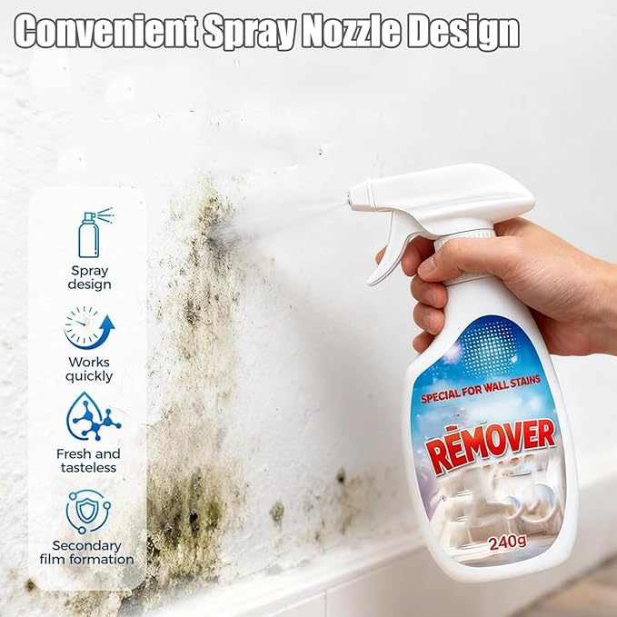 8.46 Fl Oz Highly Effective Removal Spray, Wall Cleaner Spray for Walls, Multi-Surface Cleaning Solution, for Walls, Wood, Tile (2)