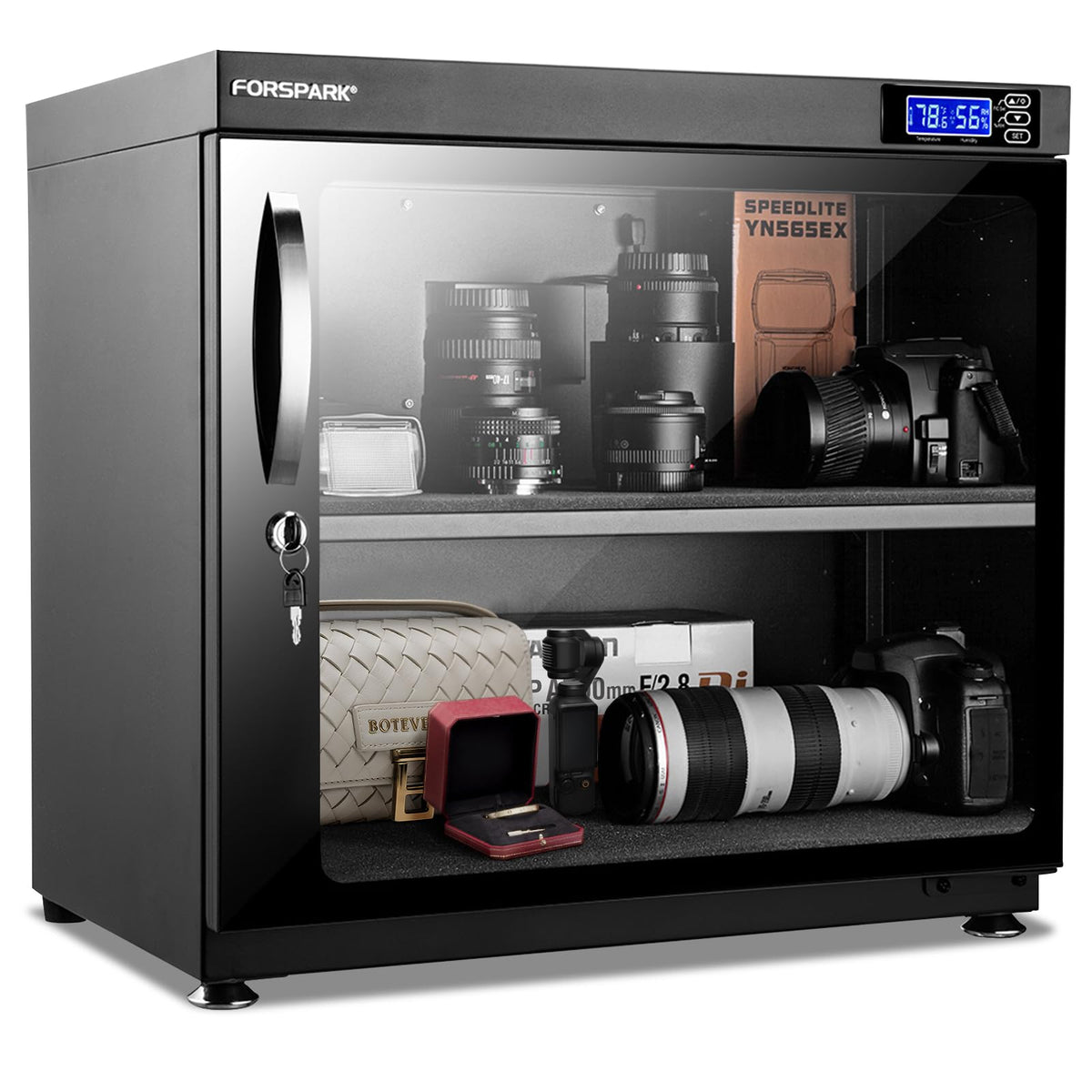 FORSPARK 80L Camera Dry Cabinet, Electronic Humidity - Image 1