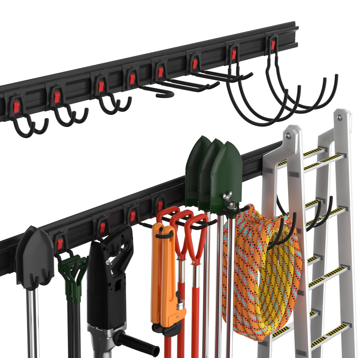 WORKPRO 64" Garage Tool Organizer Wall Mount with 8 | Garage Storage - Image 1