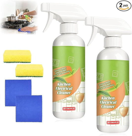 2PCS Electrolyzed Ion Kitchen Electrical Cleaner Spray- Electrolyzed Ion Kitchen Heavy Duty Cleaner Degreaser, Multi-purpose Household Cleaning, for Household, Oven, Stove, Range Hood