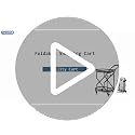 2-Tier Folding Metal Shopping Cart On Wheels,Collapsible Utility - Image 8