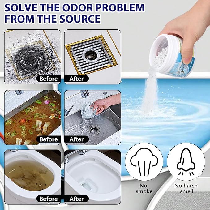 Sink Drain Hair Clog Remover Cleaner, Drain Clog Remover Agent, Toiletunclogger Heavy Duty, Unclog Clogged