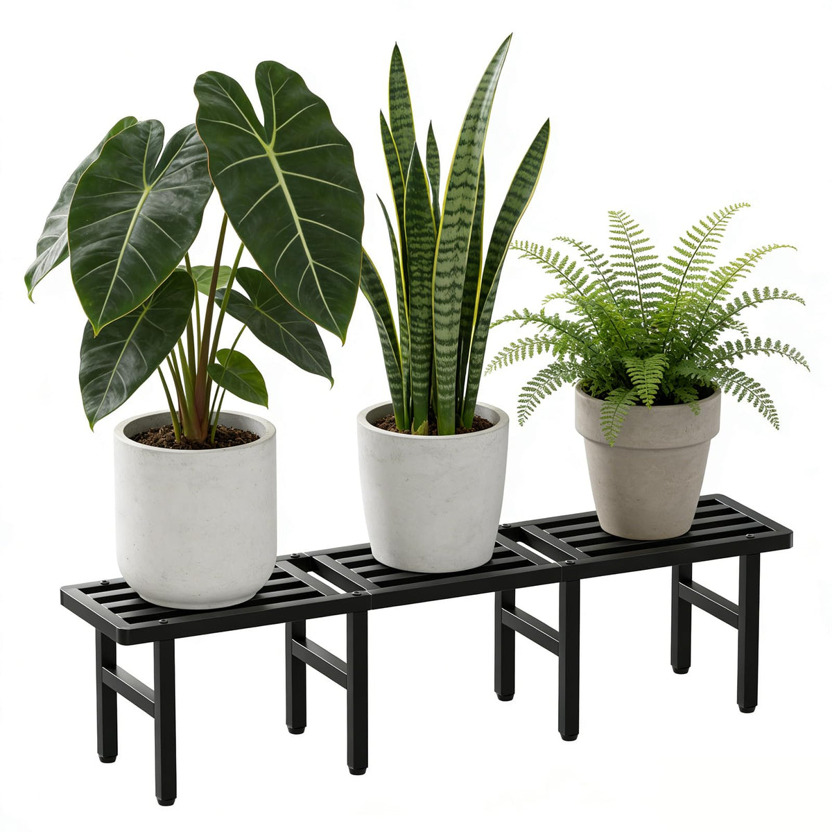 Modular Metal Plant Stand, Heavy Duty Expandable Plant Pot Shelf - Image 1