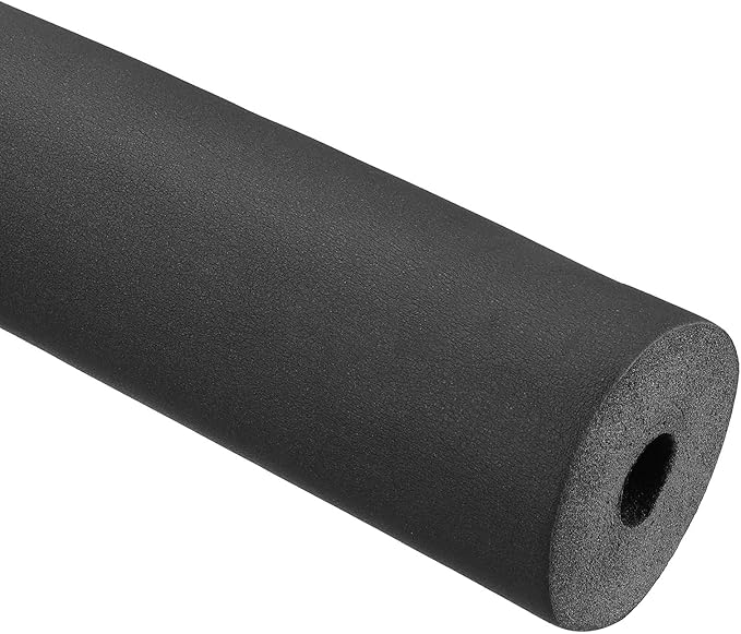 PATIKIL 74.8"Lx1.3"IDx1.2"T Pipe Insulation Foam Tube, Water Pipe Insulation Tubing Heat Preservation for Plumbing Water AC Pipe Sprinkler Spigot, Black