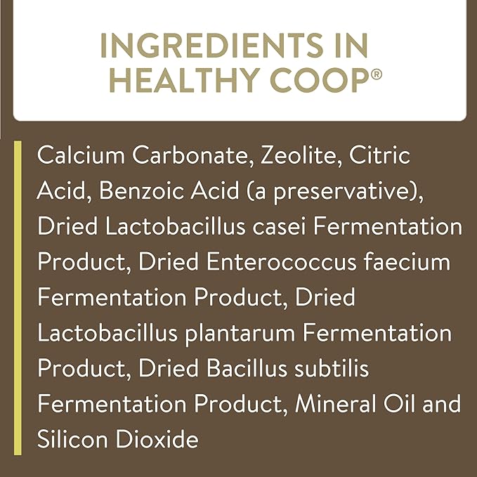 Healthy Coop, Litter Additive for Chicken Coop with Probiotic & Acidifier, Reduces Odor, Wetness & Bacteria, 12lbs (Pack of 2)