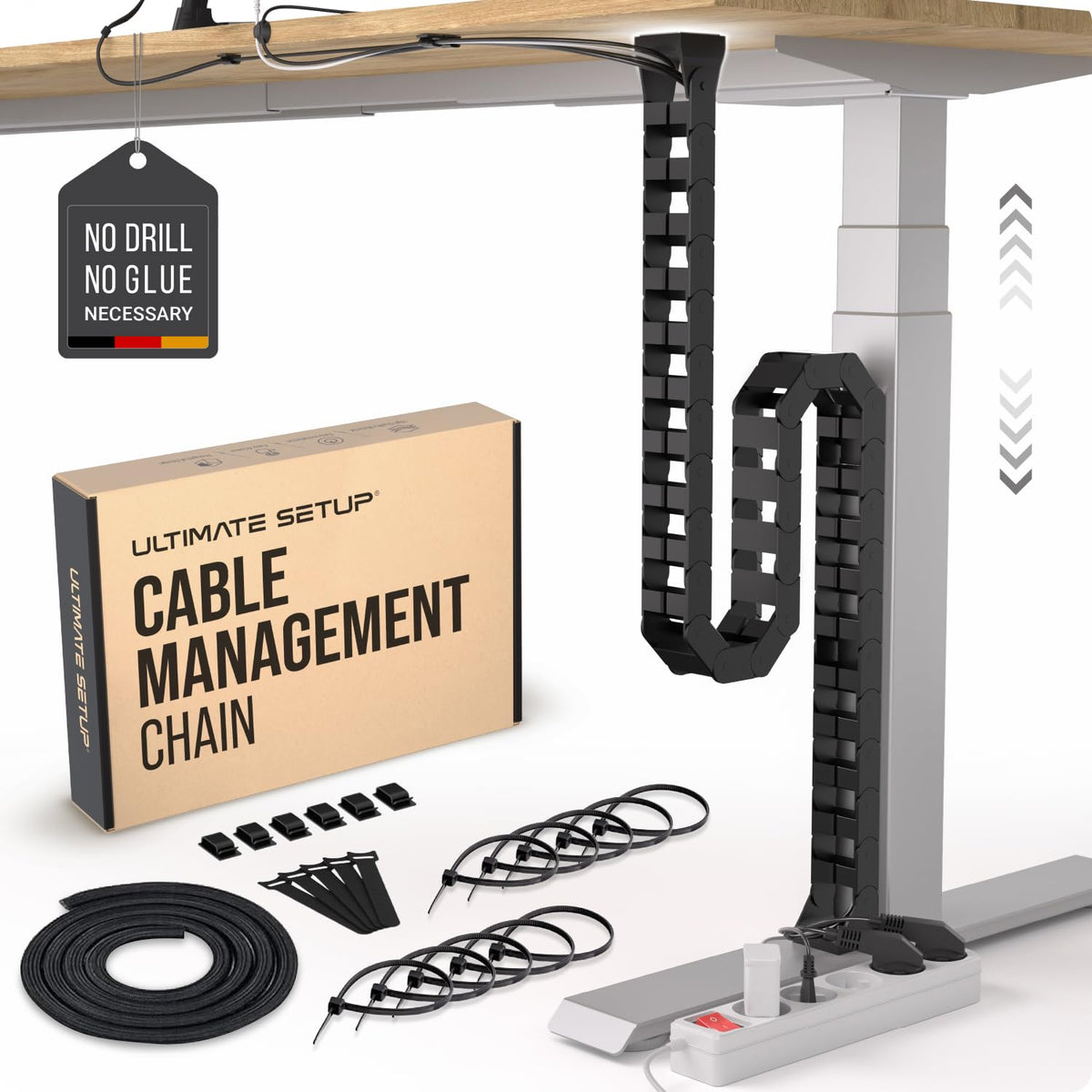 Ultimate Setup Under Desk Cable Management Vertebrae - Image 1