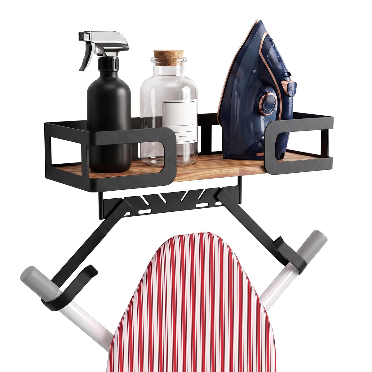 Ironing Board Holder Wall Mount, T&Y‑Shaped Wall Hanger - Image 1