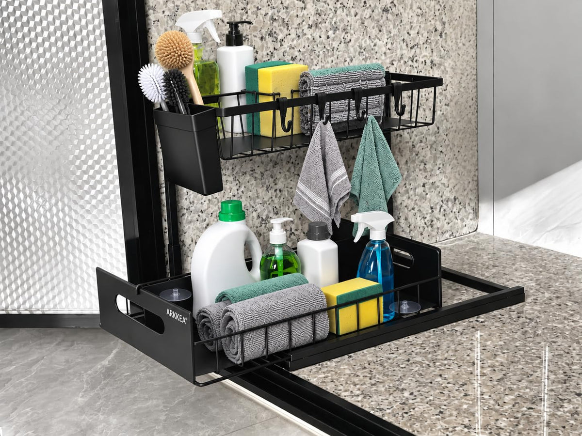 2-Tier Under Sink Organizer, Pull-Out Sliding Drawer | Under Sink Stor - Image 1