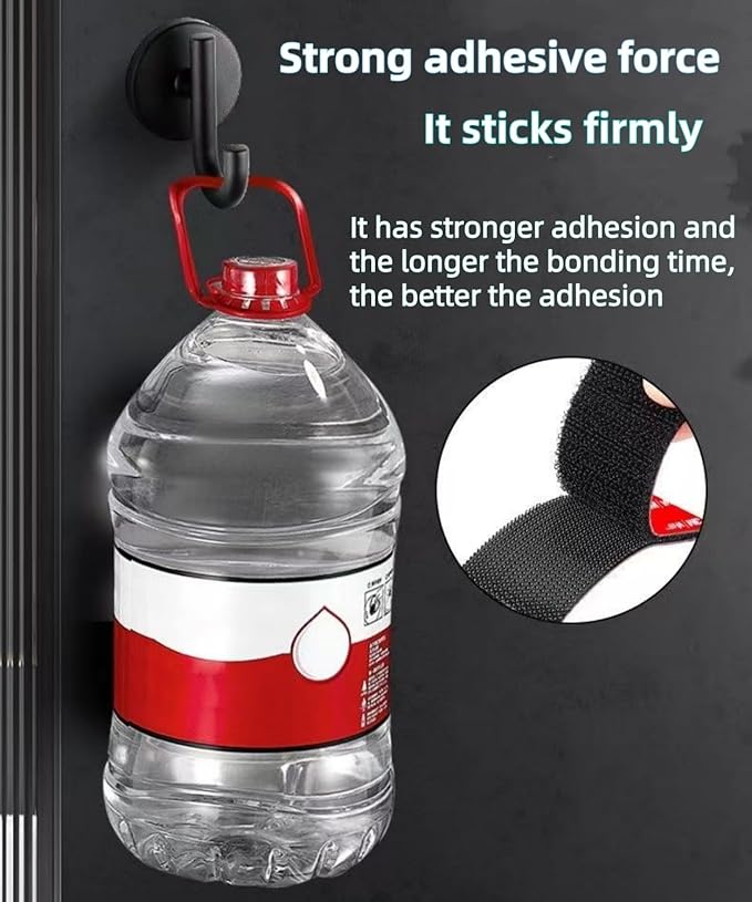 24 Sets Heavy-Duty Hook and Loop Strips with Adhesive Fasteners,Made with 3M VHB,Waterproof Heat-Resistant, for Walls,EZ Passes,Sofa Cushions,Car Floor Mats,Furniture,Carpet and More(3.2''x1.2'')