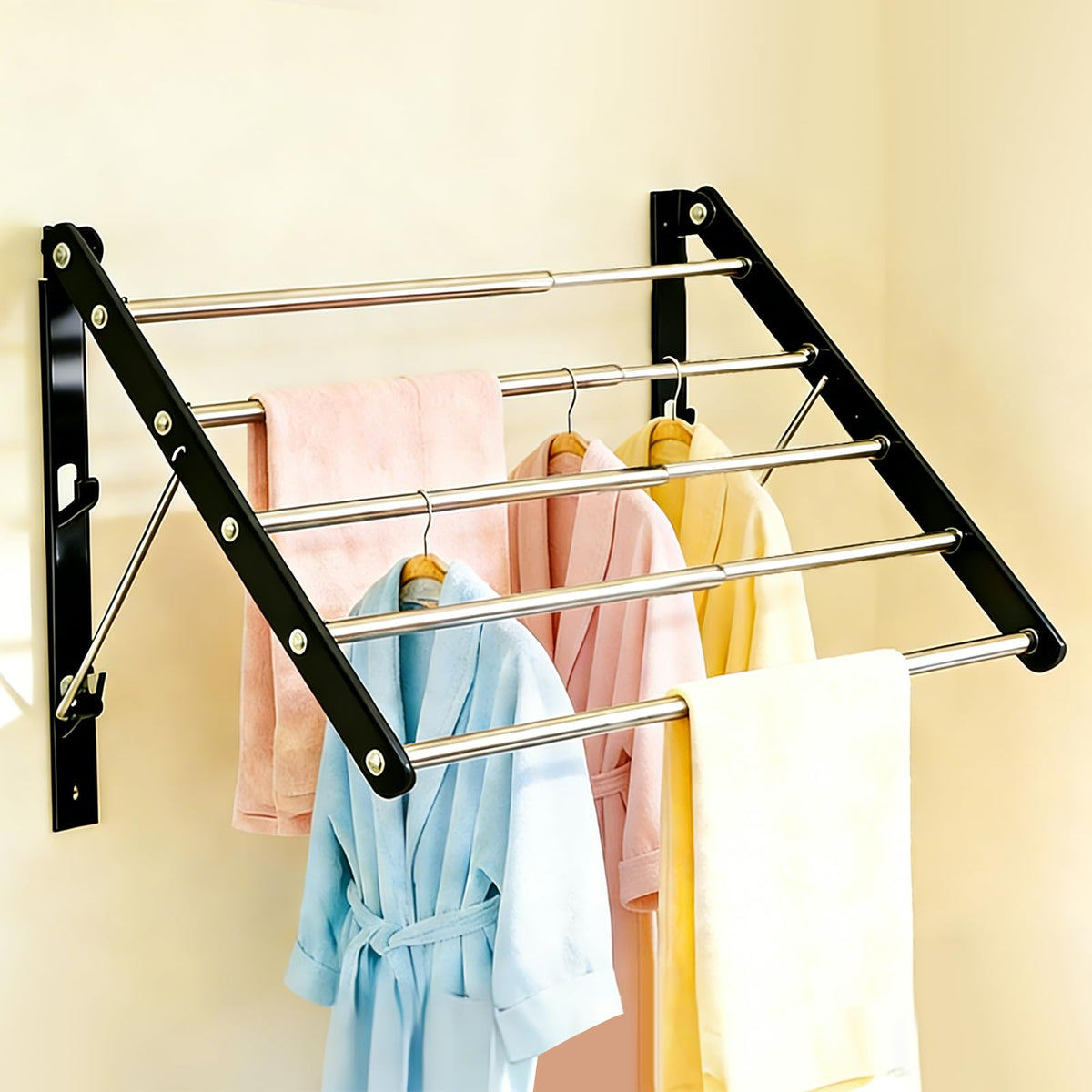 Wall Mounted Drying Rack, Foldable Laundry Rack - Image 1