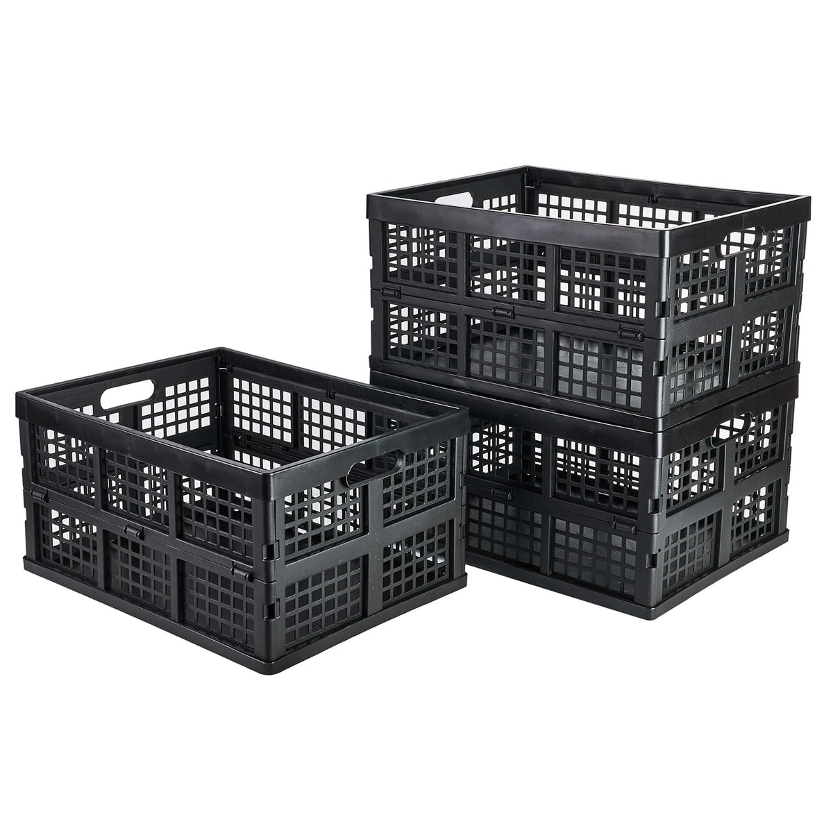 Aebeky 3-Pack Plastic Collapsible Storage | Home Organization - Image 1