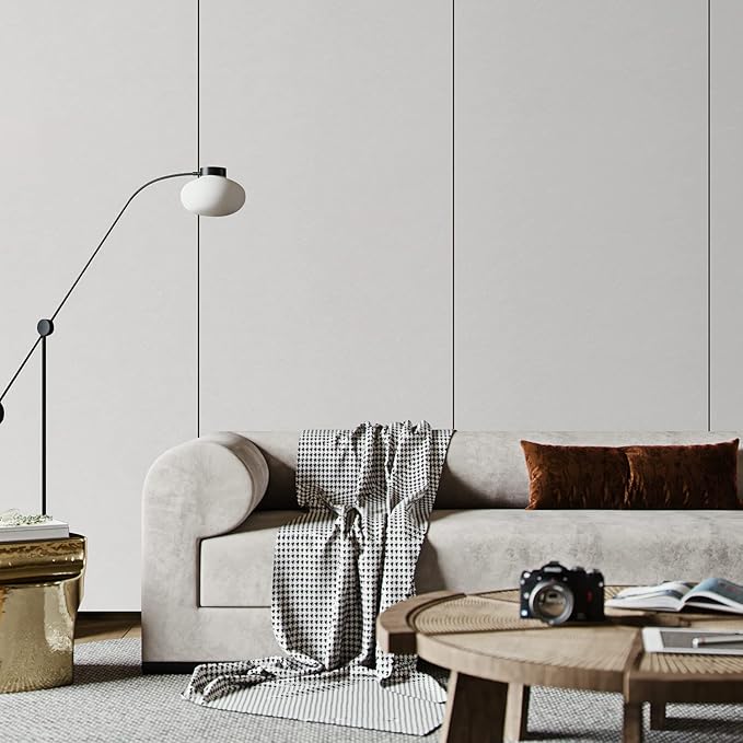 Peel and Stick Wallpaper Rice White Silk Wall Paper - 15.7 x 300 Inch Self Adhesive Wallpaper Peel and Stick, Easy to Paste Wall Contact Paper for Stand Liner, Table and Door Makeover Decor