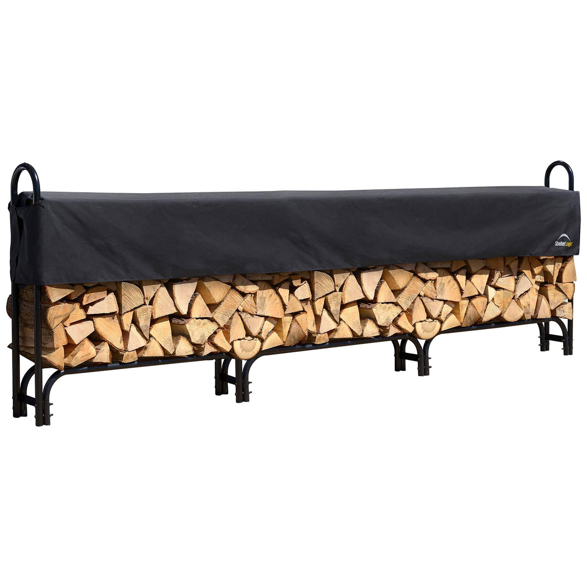 ShelterLogic 12' Adjustable Heavy Duty Outdoor Firewood - Image 1