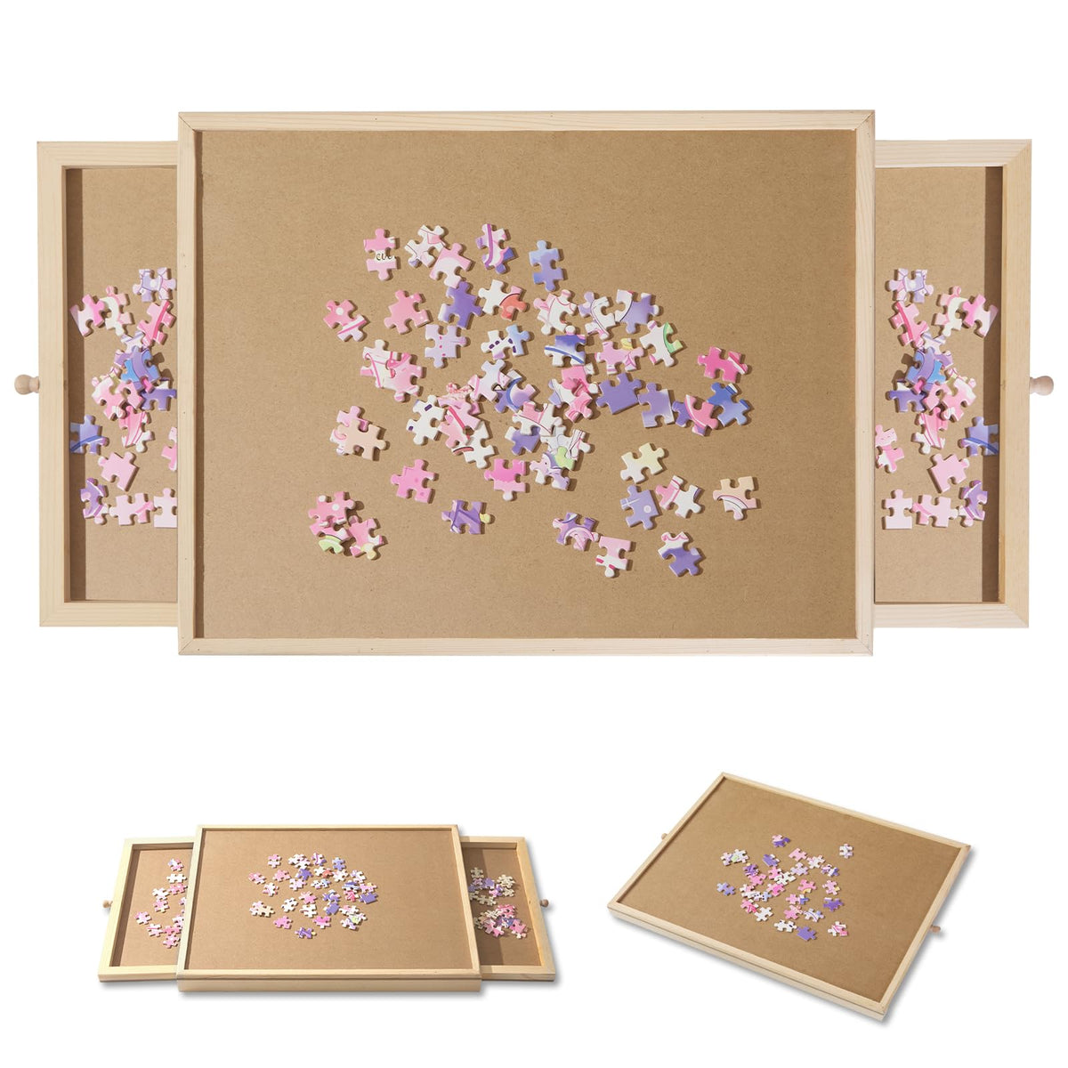 Small Puzzle Board 18.1 X 14.4 Inch Puzzle Table | Home Organization - Image 1