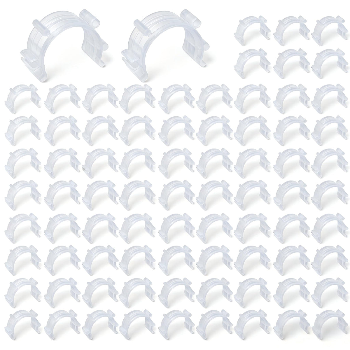 TIVTHINE Sewing Clips, Clear Plastic, 50 Pcs - Image 1