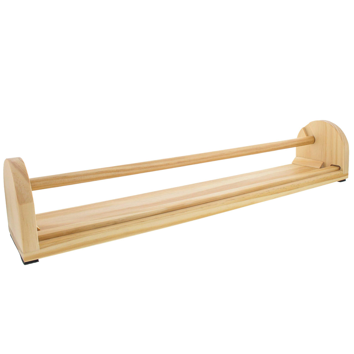 U.S. Art Supply 18" Wooden Tabletop Easel Paper Roll Holder - Image 1