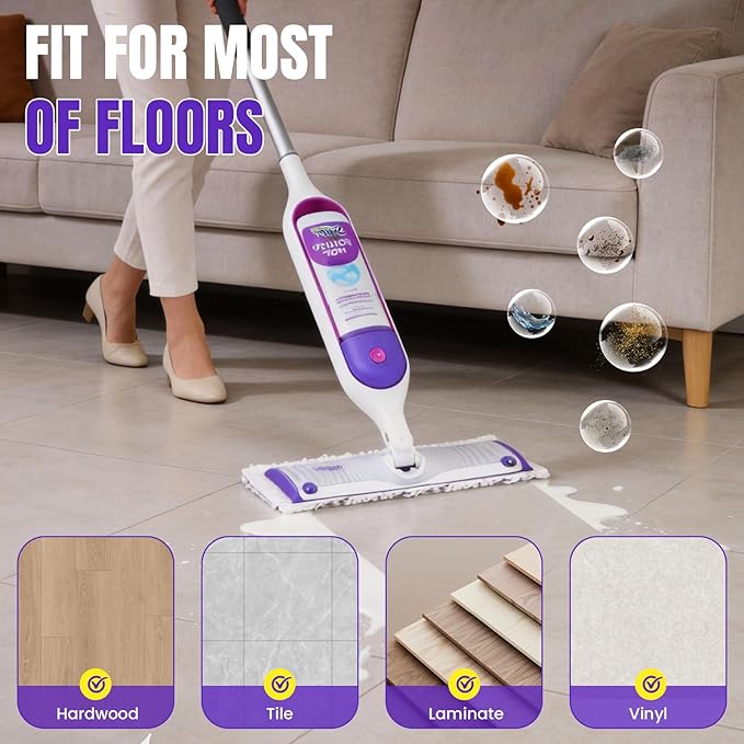 40pcs Power Mop Refills Pad, 5X Cleaning Multi-Surface Replacement for Swiffer Power Mop, Wet Pads Refill for Wood Floors & More, Compatible with Swiffer PowerMop Pads & Mopping Refills