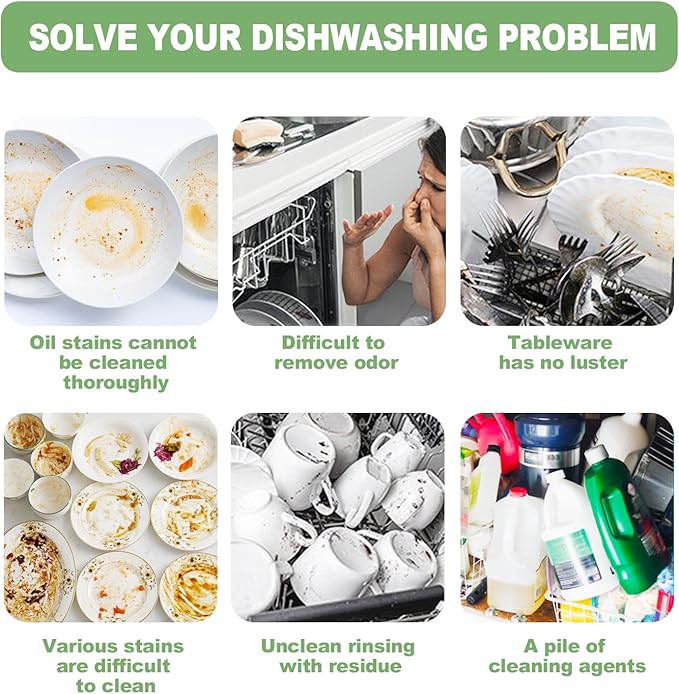 Daily Use Dishwasher Tablet 24 Pack Deep Cleaning Descaler for Dish Washer Machine Heavy Duty Limescale Remover