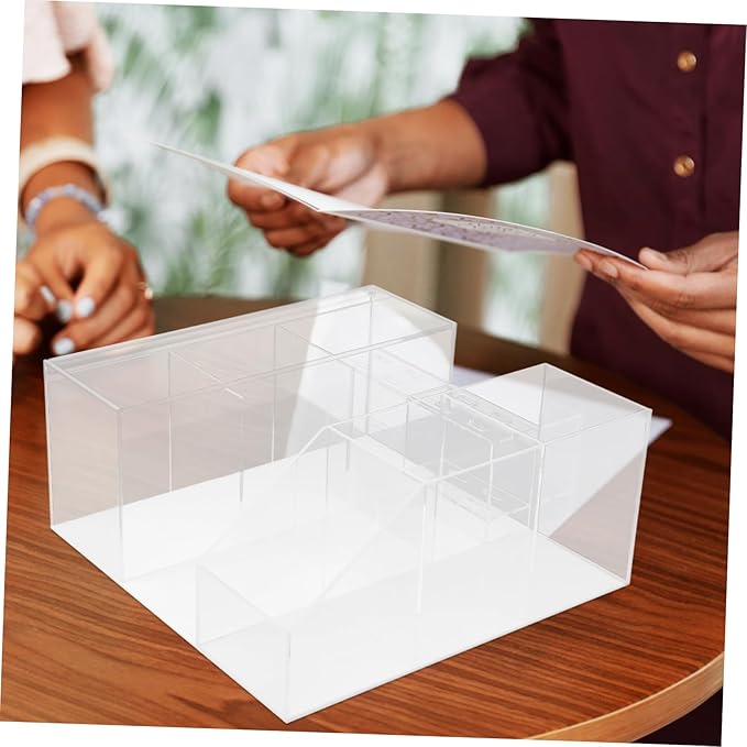 Lash Tools Storage Box Organizer for Eyelash Extension Supplies Makeup Storage Bin for Beauty Tools for Home Salon Vanity Use Transparent Design