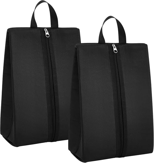 2 Pack Smell Proof Shoe Cleat Bag for Travel Water-resistant Odor Absorbing Lightweight Golf Soccer Shoe Storage Organizer Shoe Pouch with Zipper Dust-proof for Gym Sports Travel Work