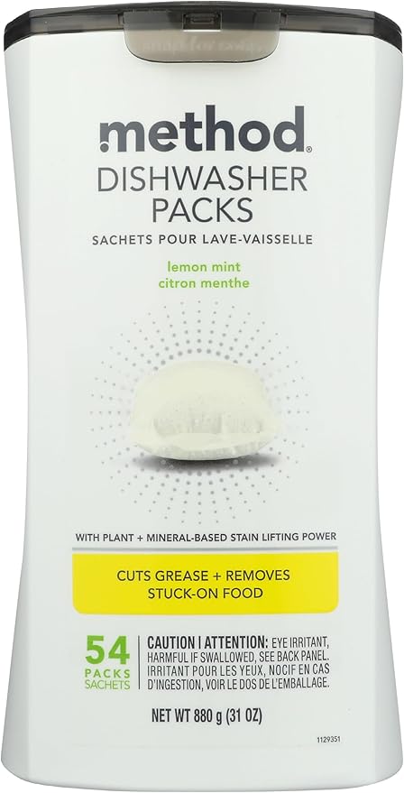 Method Lemon Mint Dishwasher Detergent Packs, 31 Oz