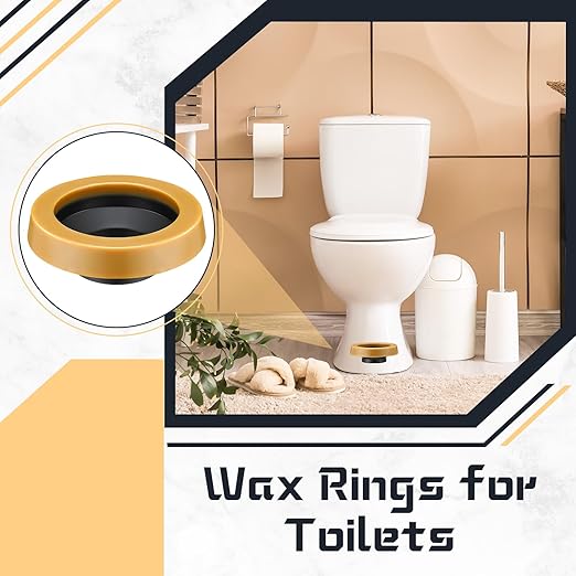 Marsui 8 Pack Toilet Wax Ring Thick Toilet Bowl Wax Ring Gasket for Toilet Bowl Toilet Wax Ring Seal for 3-inch/4-inch Waste Line-Gas, Odor and Watertight Seal